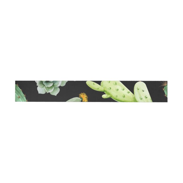 Bande Pour Adresse De Retour Motif Cactus 2 (Individuel)