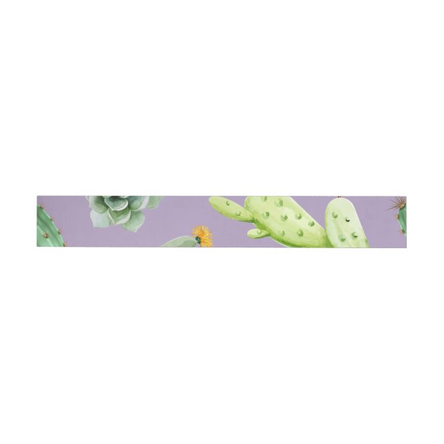 Bande Pour Adresse De Retour Motif Cactus 7 (Individuel)