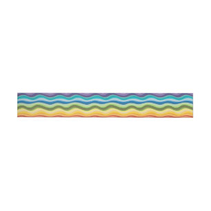 Bande Pour Adresse De Retour Motif de onduleurs multicolores 2