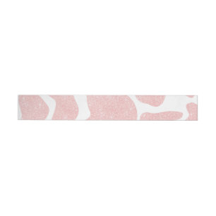 Bande Pour Adresse De Retour Poster de animal rose Gold White Gros Spots de vac