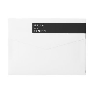 BANDE POUR ADRESSE DE RETOUR RIBBON NOIR & BAS