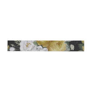 Bande Pour Adresse De Retour Roses d'aquarelle 8