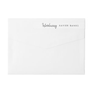 Bande Pour Adresse De Retour Script Présentation du bébé 