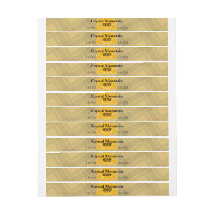 Bande Pour Adresse De Retour Stripes Plaid Miel Jar Produit