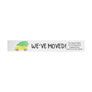 Bande Pour Adresse De Retour We've Moved Christmas