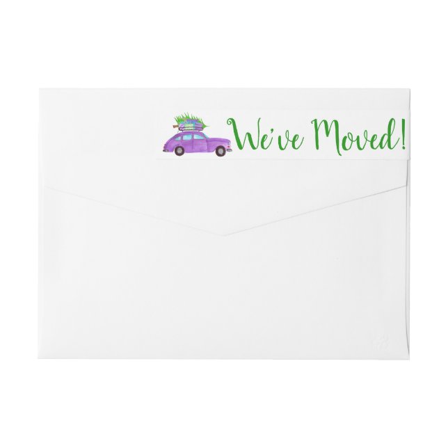 Bande Pour Adresse De Retour We've Moved Christmas (Dos)