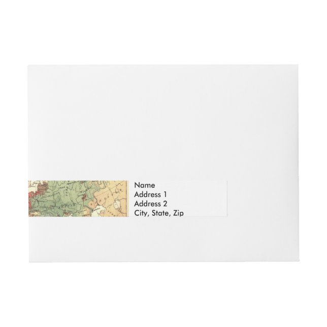 Bande Pour Adresse Europe Carte Pays Antique Mondiale (Devant)