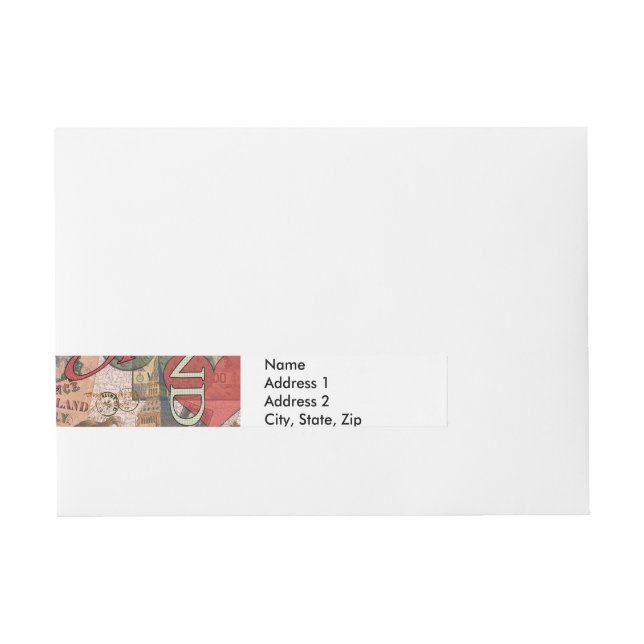 Bande Pour Adresse Europe Travel Vintage (Devant)