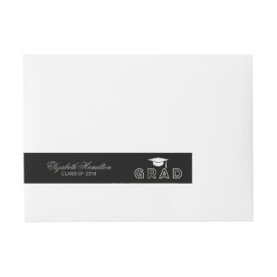 Bande Pour Adresse Faux Capuchon de Remise des Diplômes Argent Élégan