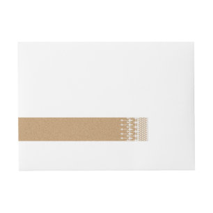 Bande Pour Adresse Fête des mariées Rustique Vintage dentelle papier 