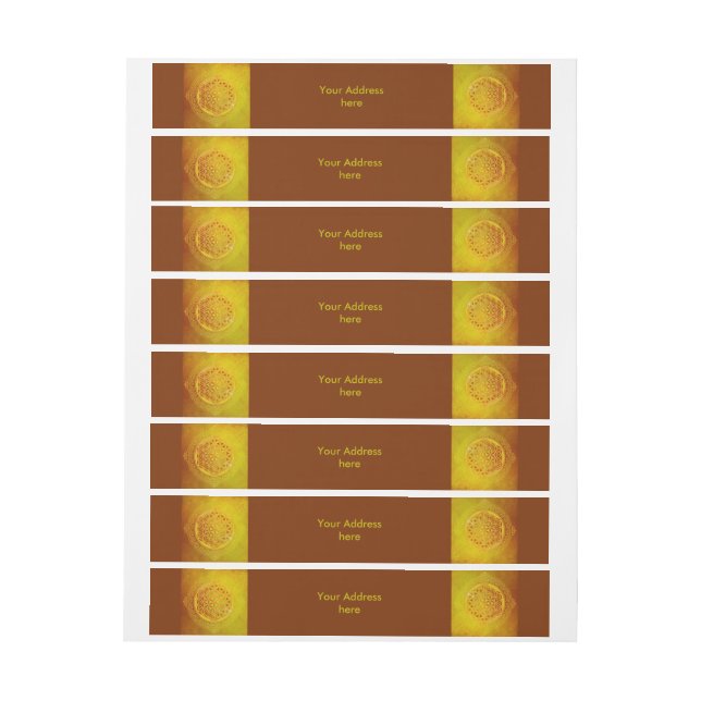 Bande Pour Adresse Fleur de vie / Blume des Lebens - Ornement VII (Feuille)