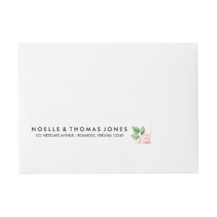 Bande Pour Adresse Mariage Rose vintage