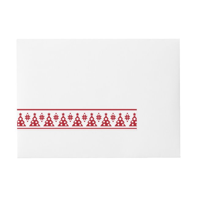 Bande Pour Adresse Noël Vacances Nordic Motif Cosy (Devant)