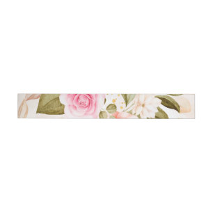 Bande Pour Adresse Roses aquarelle 1