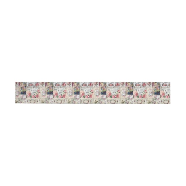 Bande Pour Adresse Shabby collage chic, campagne victorienne, découpa (Individual)