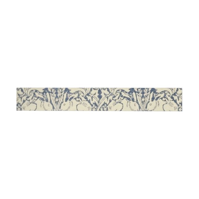 Bande Pour Adresse William Morris, gris bleu, motif, Art nouveau, vin (Individual)