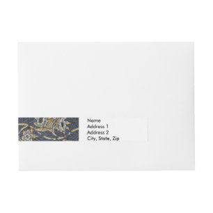 Bande Pour Adresse William Morris Tulip Willow Blue Motif