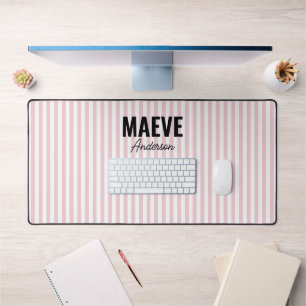 Bande rose et blanc personnalisées moderne élégant