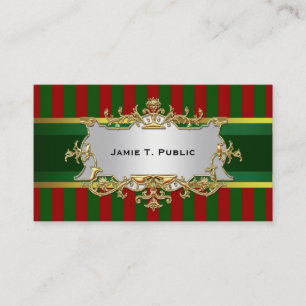 Bande verte rouge, Ruban vert et or, Étiquette or