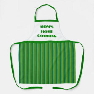 Bande verte simple tablier de Cuisine de la mère