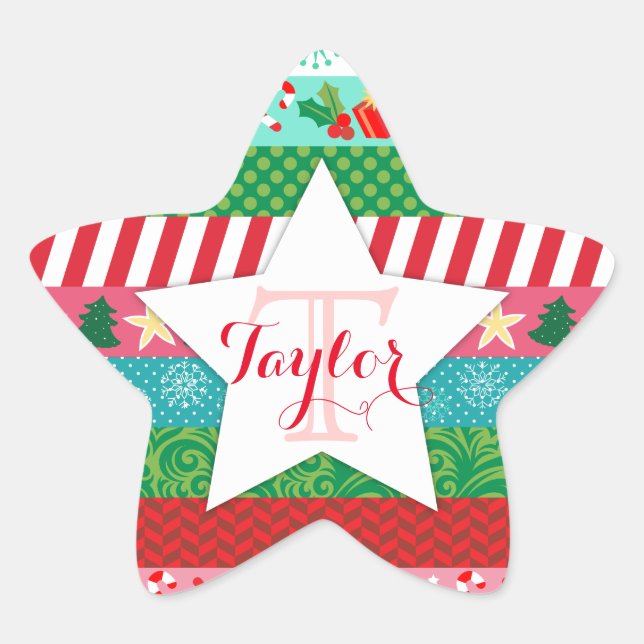 Bande Washi colorée Stickers Étoile personnalisée (Devant)