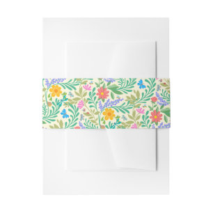 Bandeau De Faire-part Abeille de miel, coccinelle, papillon, libellule &