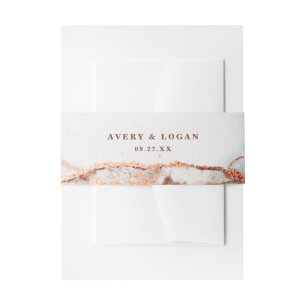 Bandeau De Faire-part Abstrait moderne Terra Cotta Mariage de automne