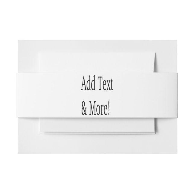 Bandeau De Faire-part Ajouter du texte et plus ! Customisez votre propre (Devant Example)