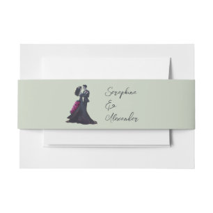 Bandeau De Faire-part Amoureux gothique romantique Minimal Élégant