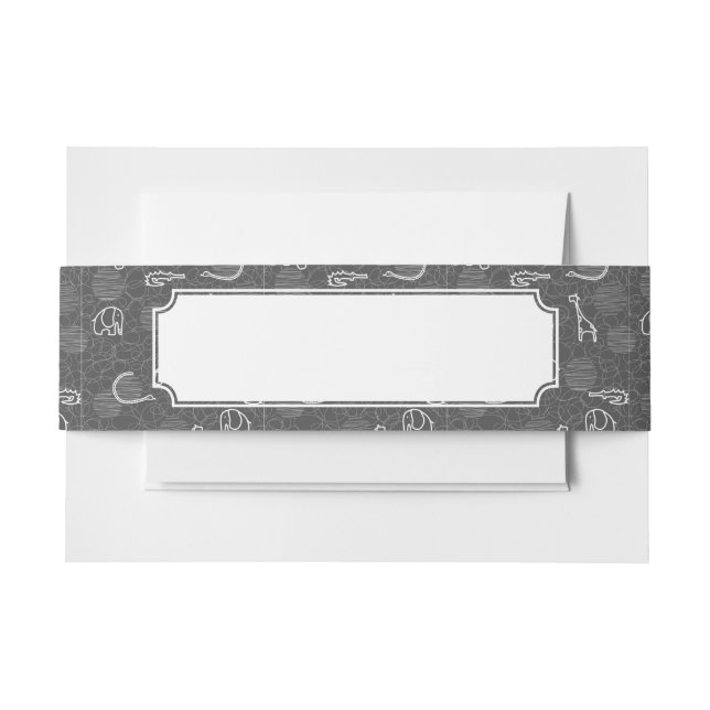 Bandeau De Faire-part animaux 5 de safari (Devant Example)