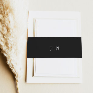 Bandeau De Faire-part ANTORA minimaliste moderne Mariage de monogramme n