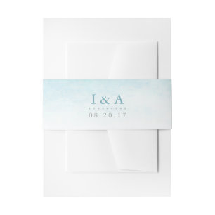 Bandeau De Faire-part Aqua Tides   Mariage aquarelle