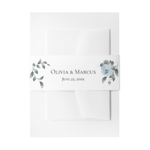 Bandeau De Faire-part Aquarelle bleu foncé