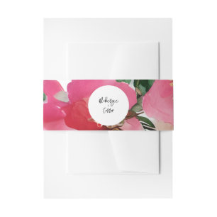 Bandeau De Faire-part Aquarelle Botanique Anémonique Mariage
