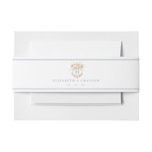 Bandeau De Faire-part Aquarelle Floral Garden Party Crest