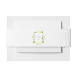 Bandeau De Faire-part Aquarelle Hydrangea Crest Belband