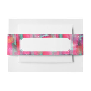 Bandeau De Faire-part Aquarelle peinte par résumé d'éclat de Sun