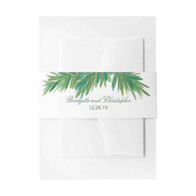 Bandeau De Faire-part Aquarelle Pine Woods | MARIAGE (Devant example)