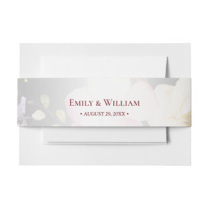 Bandeau De Faire-part Aquarelle rose Roses jaunes, noir flou, Mariage