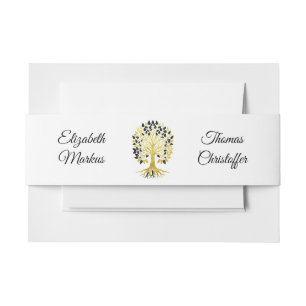 Bandeau De Faire-part Arbre d'or de la vie Mariage sophistiqué intempore