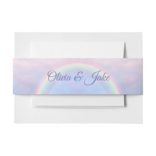 Bandeau De Faire-part Arc en ciel d'espoir - pastel, mariage