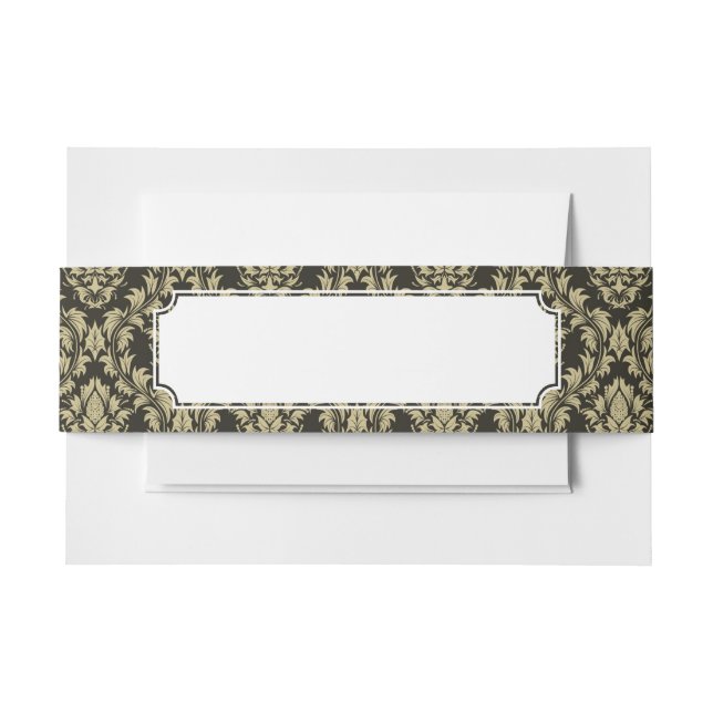 Bandeau De Faire-part Arrière - plan de damassé (Devant Example)