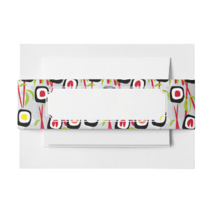 Bandeau De Faire-part Arrière - plan de sushi