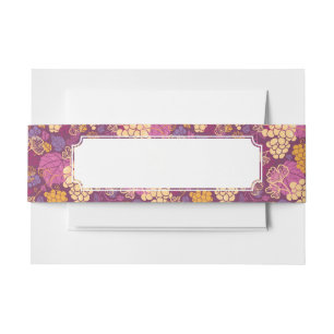 Bandeau De Faire-part Arrière - plan doux de motif de vignes