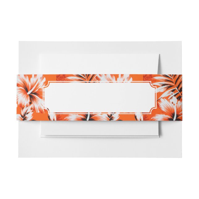 Bandeau De Faire-part Arrière - plan hawaïen de fleur de ketmie (Devant Example)