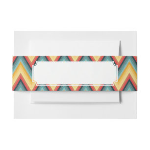 Bandeau De Faire-part Arrière - plan rayé 2 de zigzag