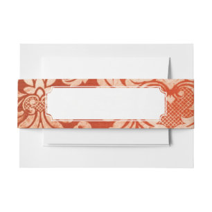 Bandeau De Faire-part Arrière - plan vintage floral de papier peint