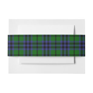 Bandeau De Faire-part Austin Scottish Tartan Belly Band