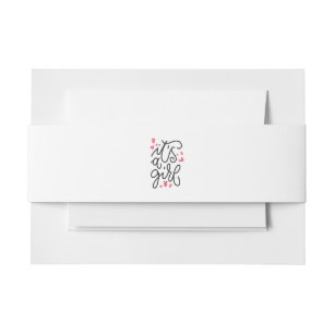 Bandeau De Faire-part baby shower c'est une fille