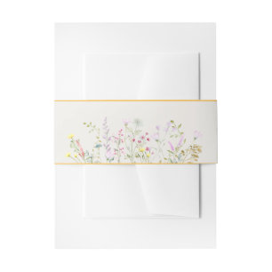 Bandeau De Faire-part Baby shower Fleur sauvage de canard d'oie d'aquare